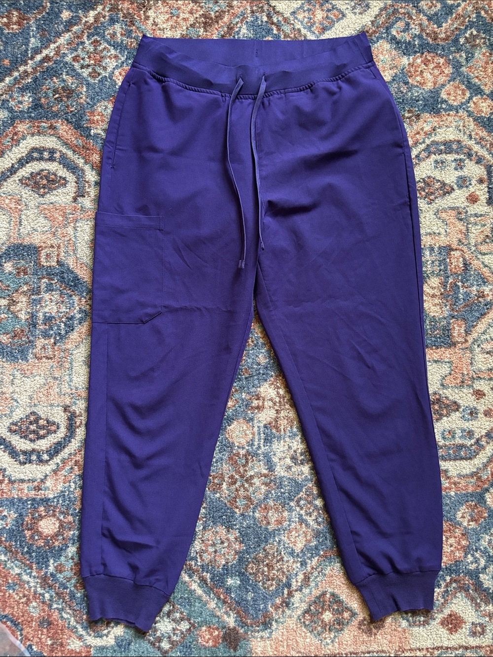 Mandala Women’s Jogger Pants with Drawstring Waist in Eggplant